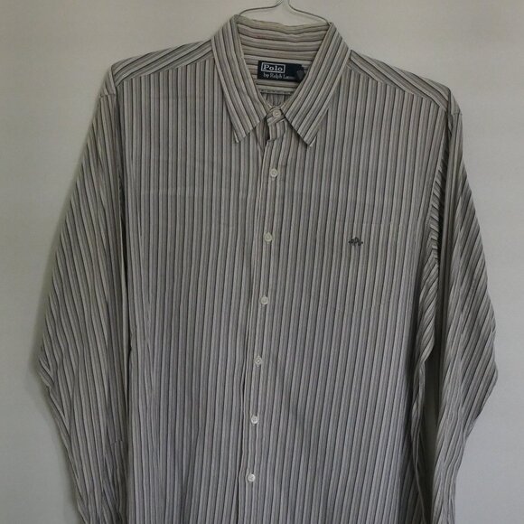 Ralph Lauren Other - Ralph Lauren Men's Striped Long Sleeve Button Up Shirt Size XL